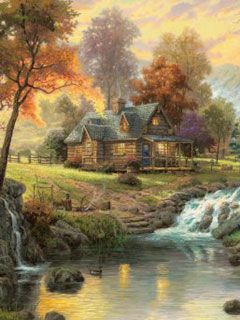 Thomas Kinkade - wallpaper preview