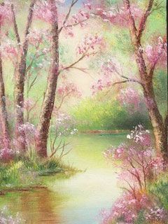 Pink Trees - wallpaper preview
