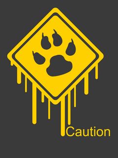 Caution - wallpaper preview