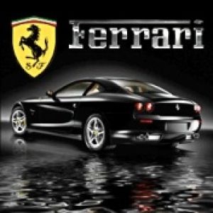 Siyah Ferrari Spor Araba