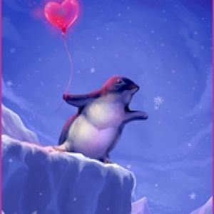 Kalp Balonlu Penguen