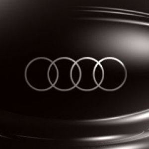 Siyah Arka Planda Audi Logosu