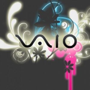 Çiçekli Tasarımlı VAIO Logosu