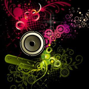 Renkli Müzik Abstrakt Sanatı