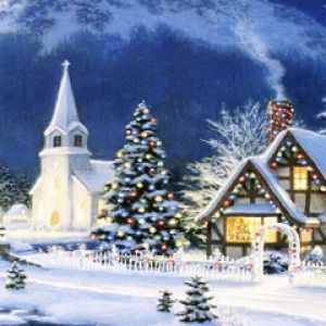 Kış Harikalar Diyarı Noel Manzarası