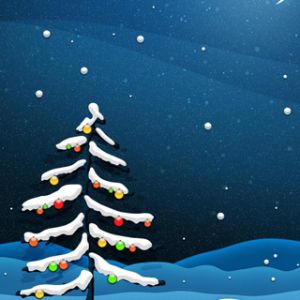 Karlı Noel Ağacı