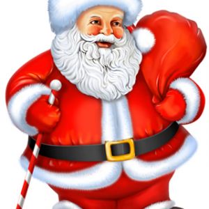 Neşeli Noel Baba İllüstrasyonu