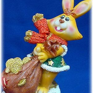Şirin Noel Tavşanı Figürü