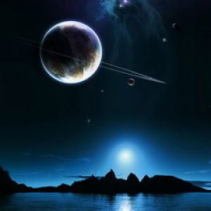 Galaktik Gece Gökyüzü