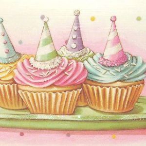 Renkli Cupcake'ler Kutlamalar İçin