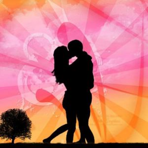 Romantik Çift Silueti