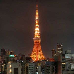 Tokyo Kulesi Gece Manzarası