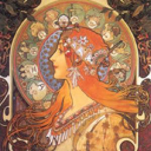 Art Nouveau Kadın Portresi