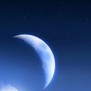 Gece Gökyüzünde Hilal