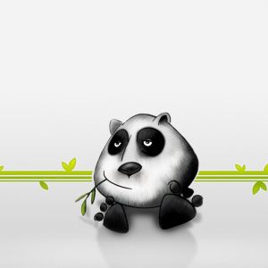 Şirin Panda İllüstrasyonu