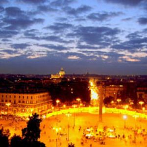 Alacakaranlıkta Roma Manzarası