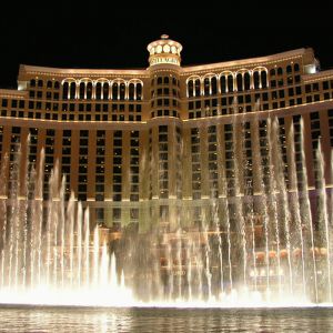 Bellagio Şelaleleri Gece