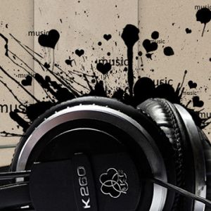 Müzik Kulaklıkları Abstrakt Sanat