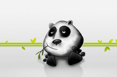 Sevimli panda illüstrasyonu - wallpaper preview