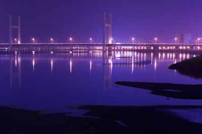 Sakin Gece Köprü Yansıması - wallpaper preview