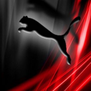 Kırmızı Arka Planda Puma Logosu