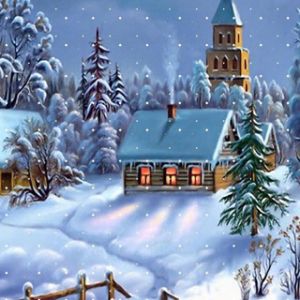 Kış Masalı Noel Manzarası