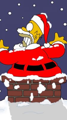 Homer Simpson'ın Noel Eğlencesi - wallpaper preview