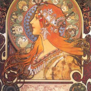 Art Nouveau Kadın Portresi