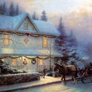 Kış Harikalar Diyarı Noel Manzarası