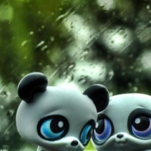 Sevimli panda figürleri