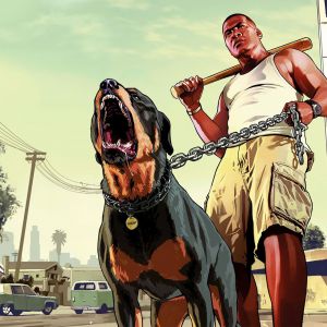 GTA Karakteri Rottweiler ile