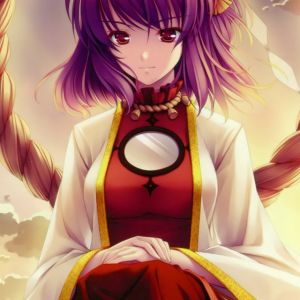 Mor Saçlı Anime Kızı