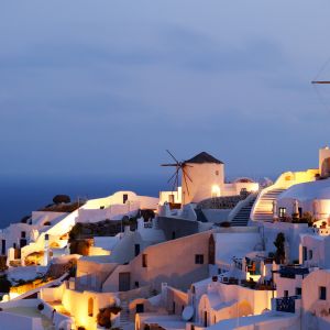 Santorini Gün Batımı Manzarası