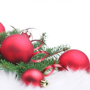 Kırmızı Noel Süsleri