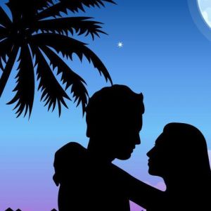 Gün Batımında Romantik Siluet