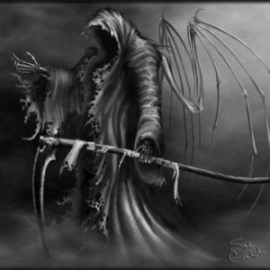 Karanlık Fantastik Grim Reaper Sanatı