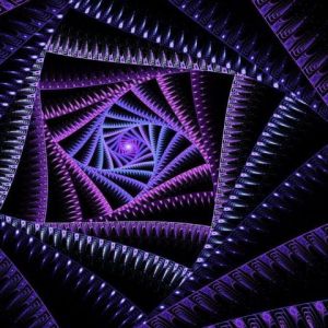 Canlı Mor Spiral Tasarımı