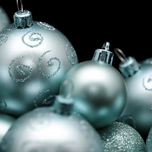 Şık Mavi Noel Süsleri