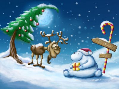 Sevimli Noel Karakterleri - wallpaper preview