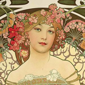 Alphonse Mucha Çiçek Sanatı