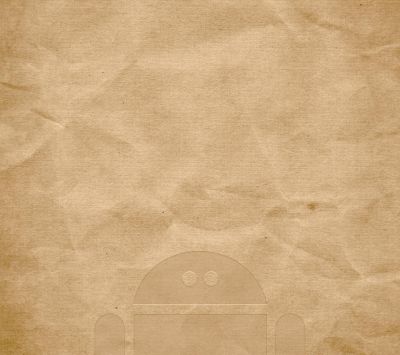Kağıt Dokusunda Android Robot
