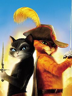 Puss in Boots ve Kitty Softpaws - wallpaper preview