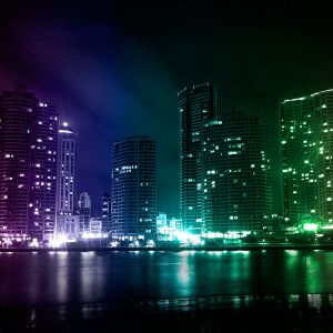 Gece Şehir Silueti