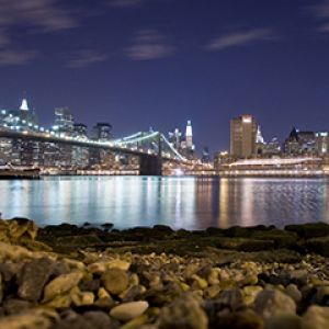 Brooklyn Köprüsü Gece Manzarası