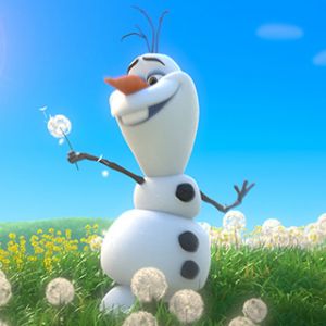 Frozen'dan Olaf Güneşli Bir Tarlada