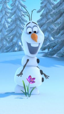 Frozen'dan Olaf ve Çiçek - wallpaper preview