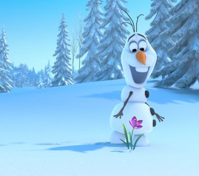 Frozen'dan Olaf ve Çiçek - wallpaper preview