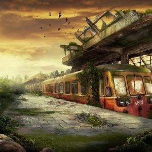Terkedilmiş Tren Doğada