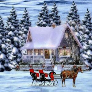 Kış Masalı Noel Manzarası