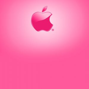 Pembe Apple Logosu